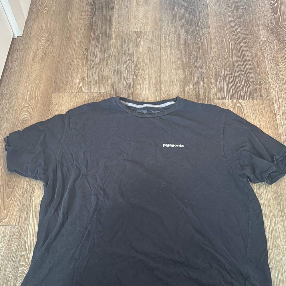Patagonia Black Short Sleeve Tee Classic Crew Neck